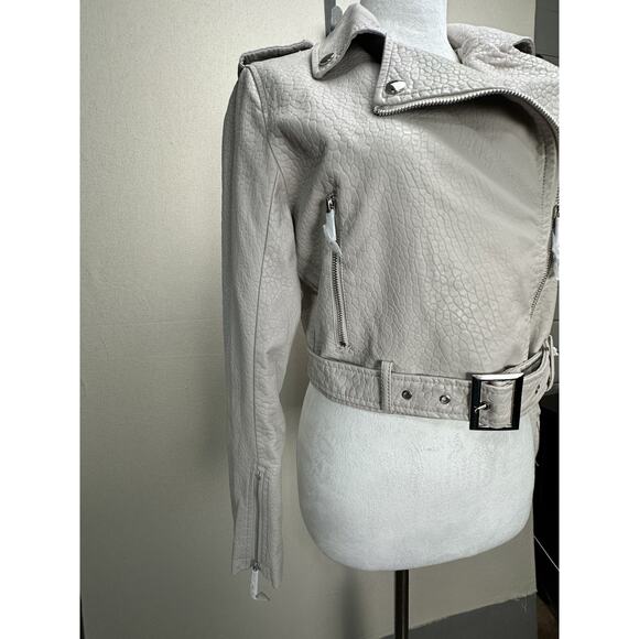 LA Coalition Vegan Leather Biker Style Jacket size S New With Tags - Picture 4 of 16